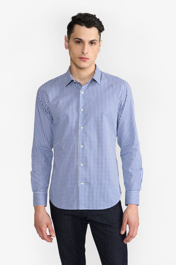 Blue Check Xander Men Shirt