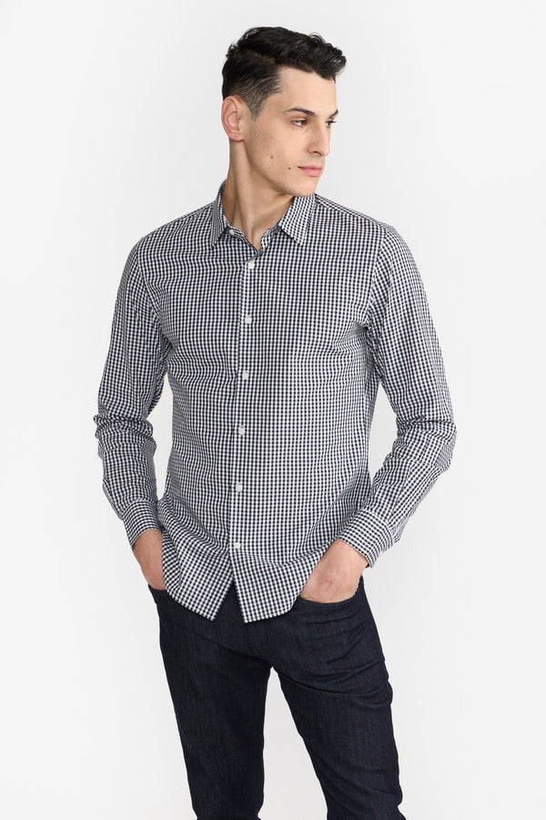 Black Check Xander Men Shirt