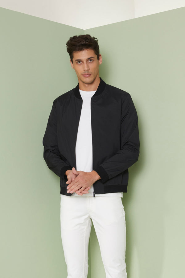 Black Ayden Fabric Jacket