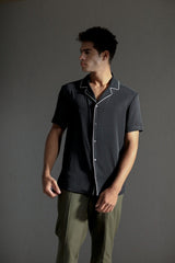 Shop Black Aaric Shirt