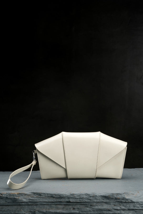 White Ella Evening Clutch