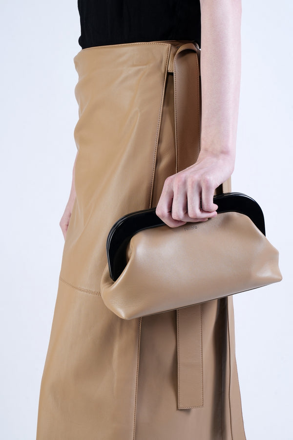 Beige Sabrina Evening Clutch