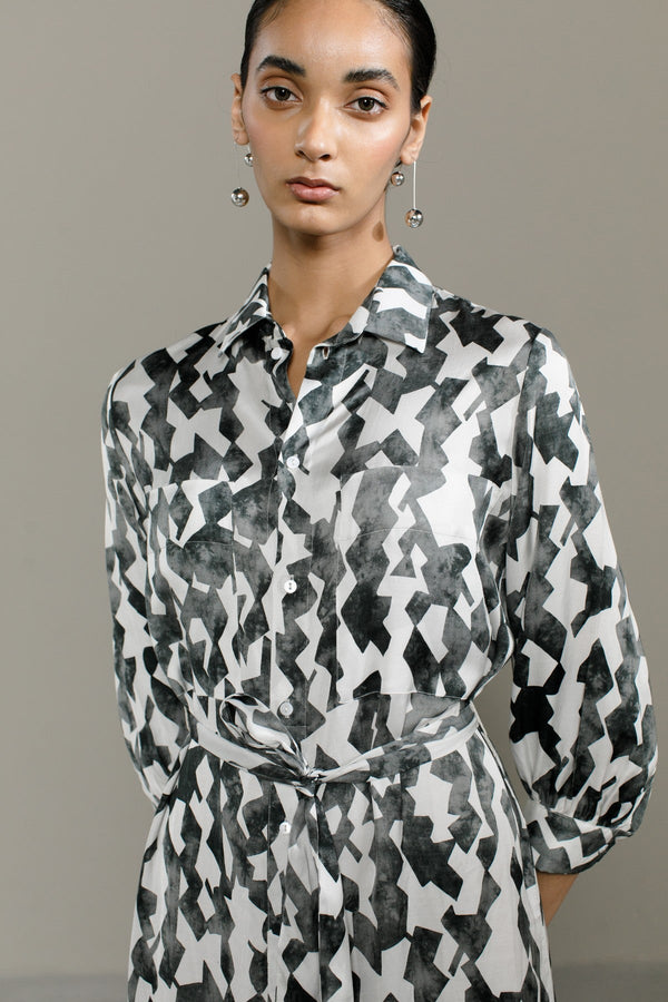 Geometrical Print Cheryl Dress