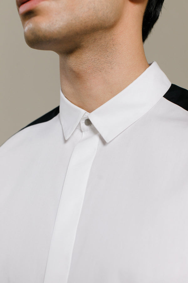 White Navy Joss Shirt