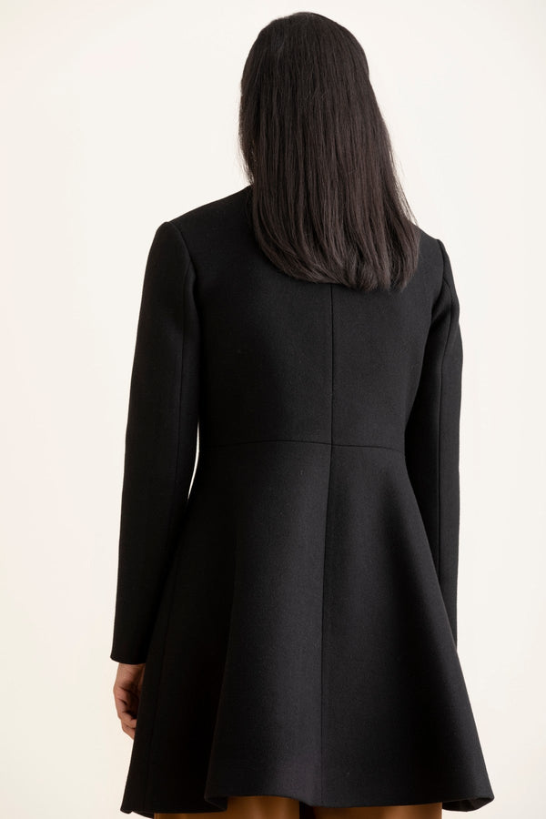 Black Nicole Wool Coat