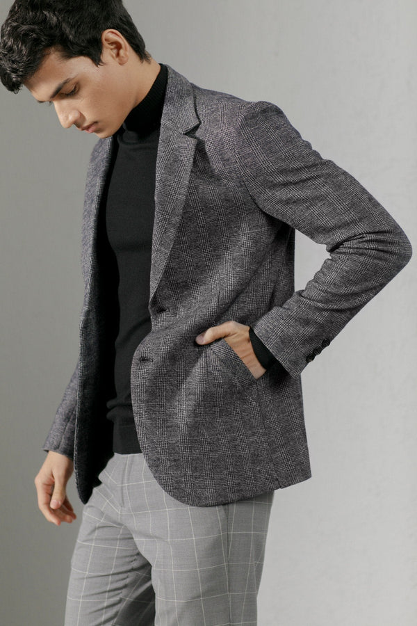 Navy Noren Knit Blazer