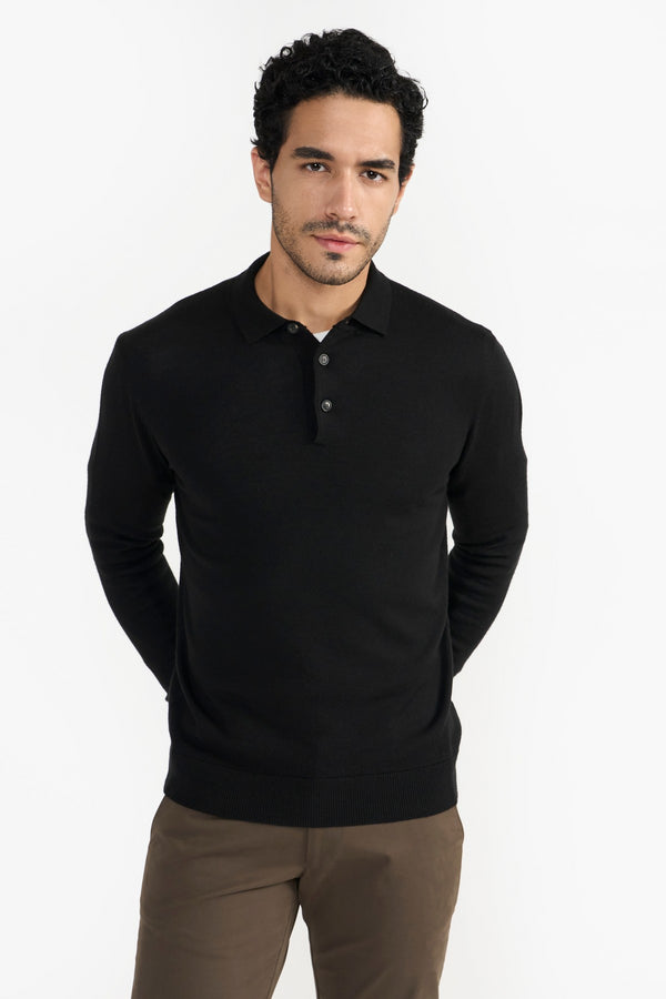 Black Wade Men Sweater