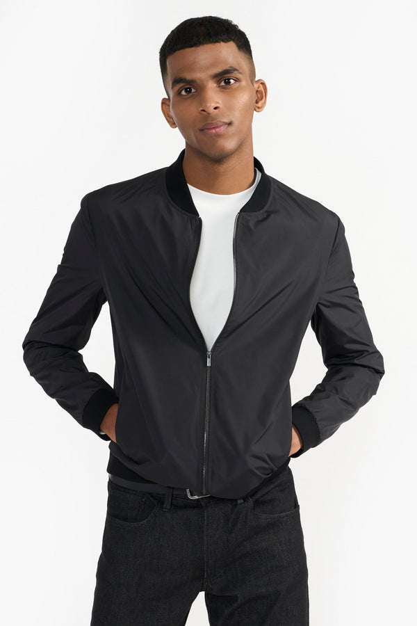 Black Ayden Fabric Jacket