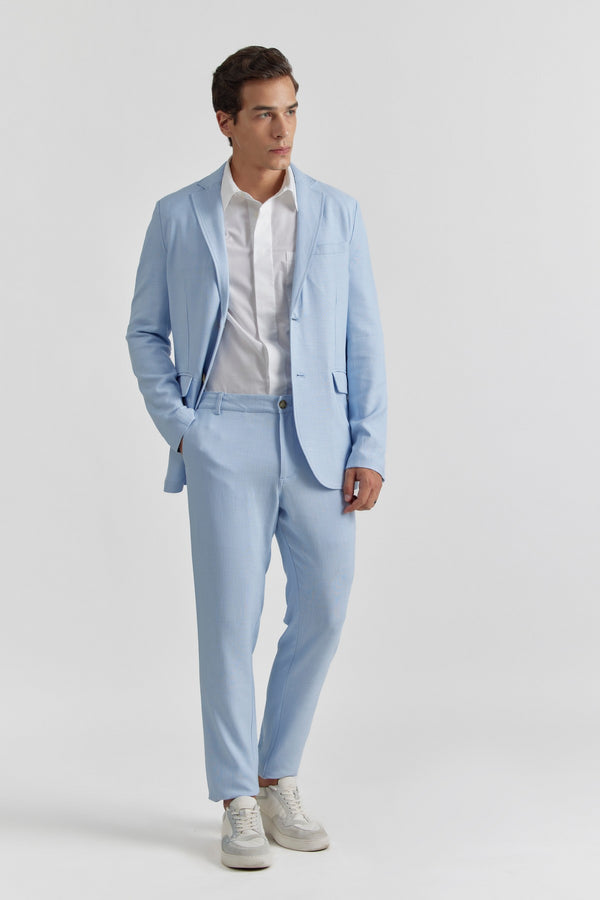 Light Blue Lupin Pant Viscose Trouser