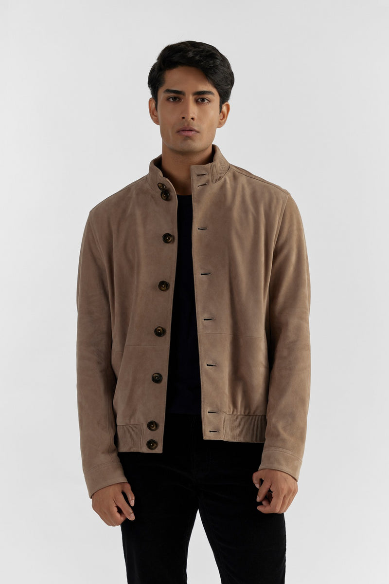 Reiss espresso suede on sale jacket