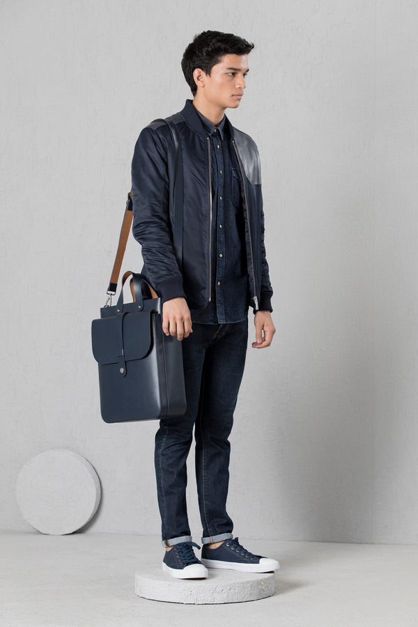 Navy Riyo Laptop Bag